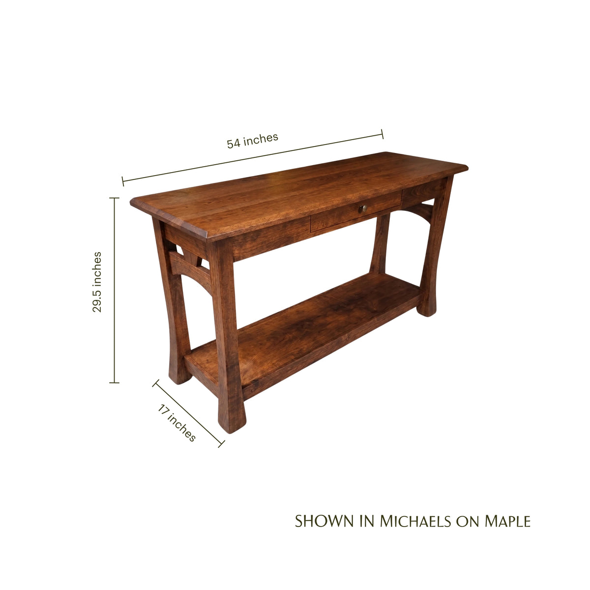 Mission Inlay Sofa Table