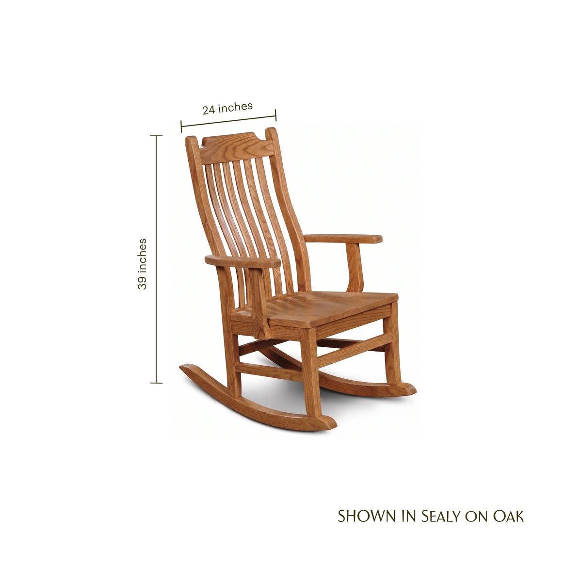 Mission Spindle Wooden Rocker