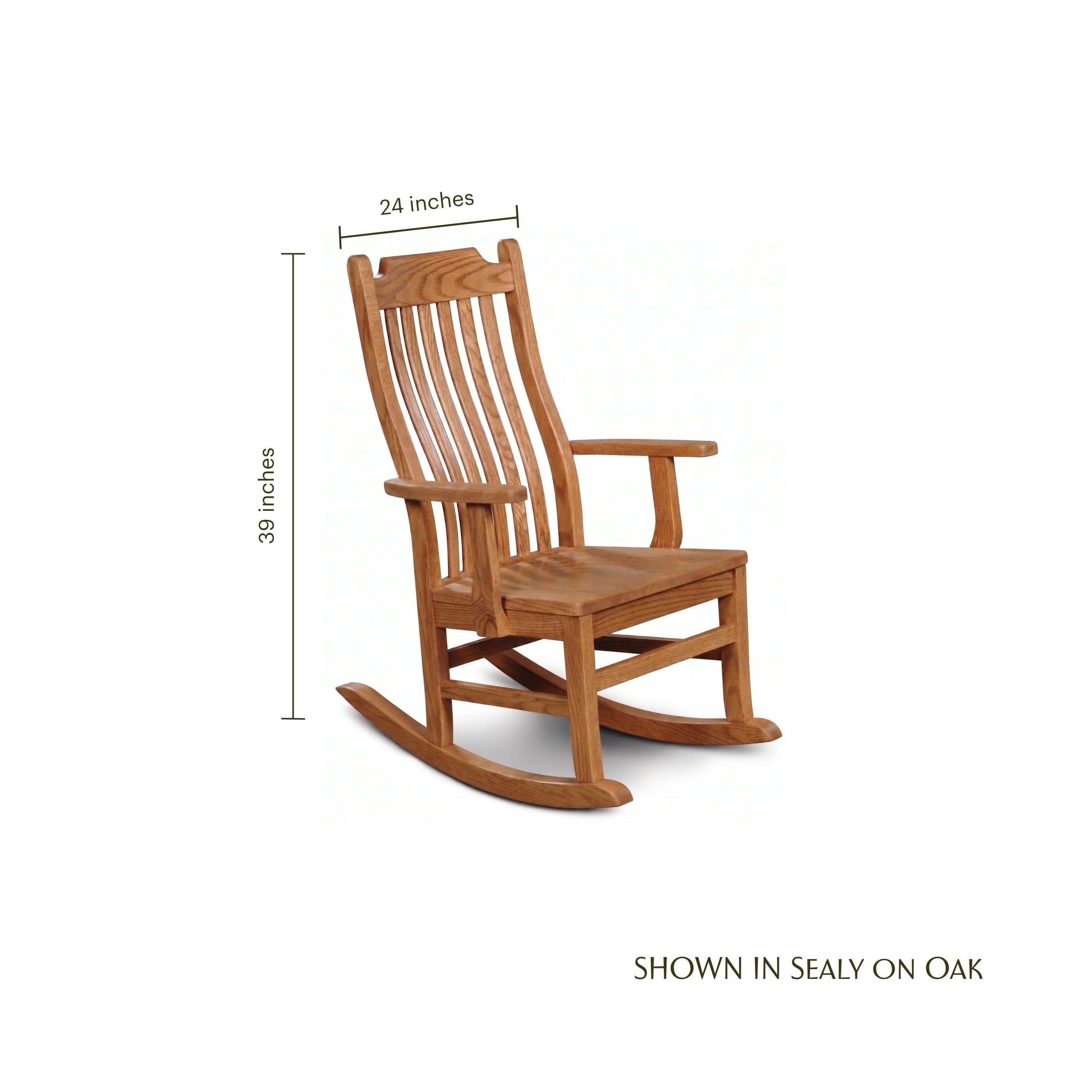 Mission Spindle Wooden Rocker