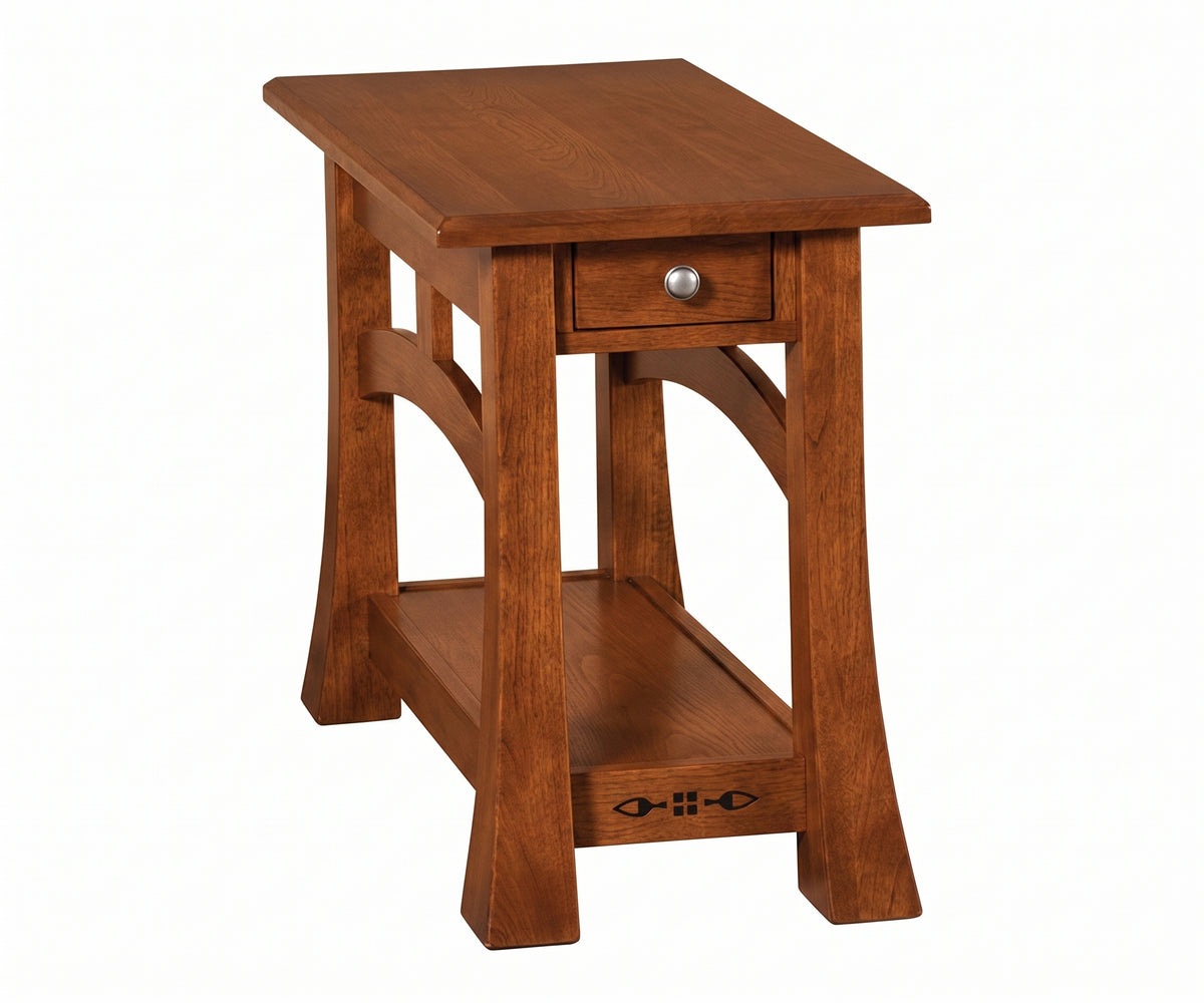 Mission Inlay Chairside Table