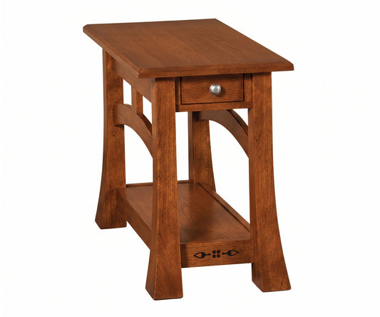 Mission Inlay Chairside Table