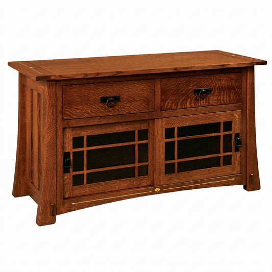 Morgan Ginkgo Inlay Media Cabinet
