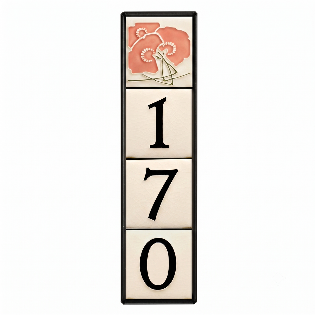 Motawi 4x4 House Number Frame