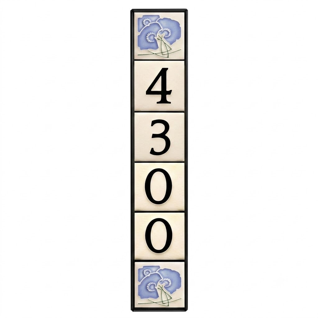 Motawi 4x4 House Number Frame