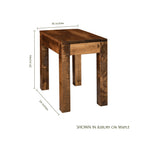 Mountain Roughsawn Chairside Table