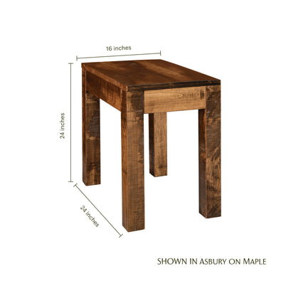 Mountain Roughsawn Chairside Table