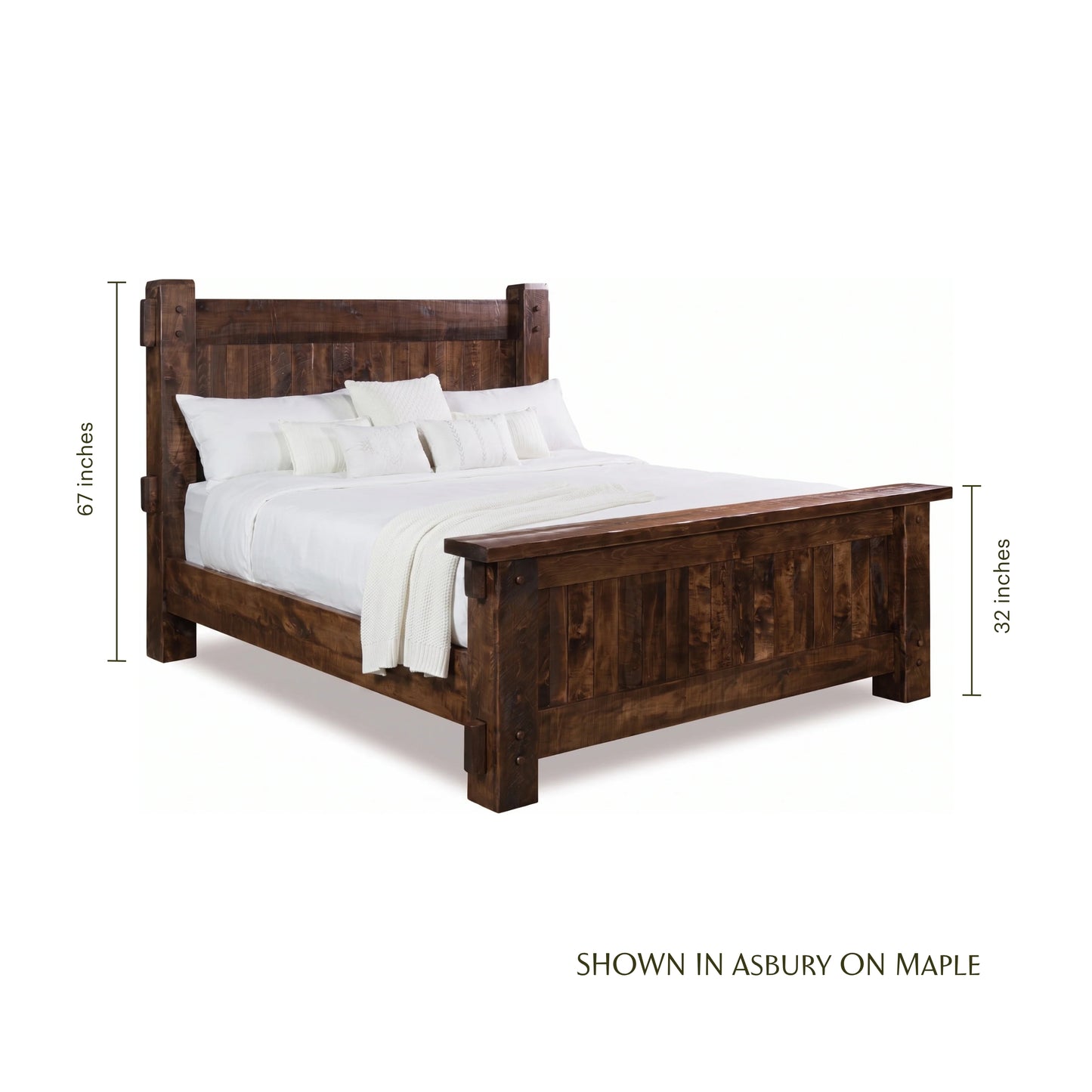 Mountain Roughsawn Panel Bed