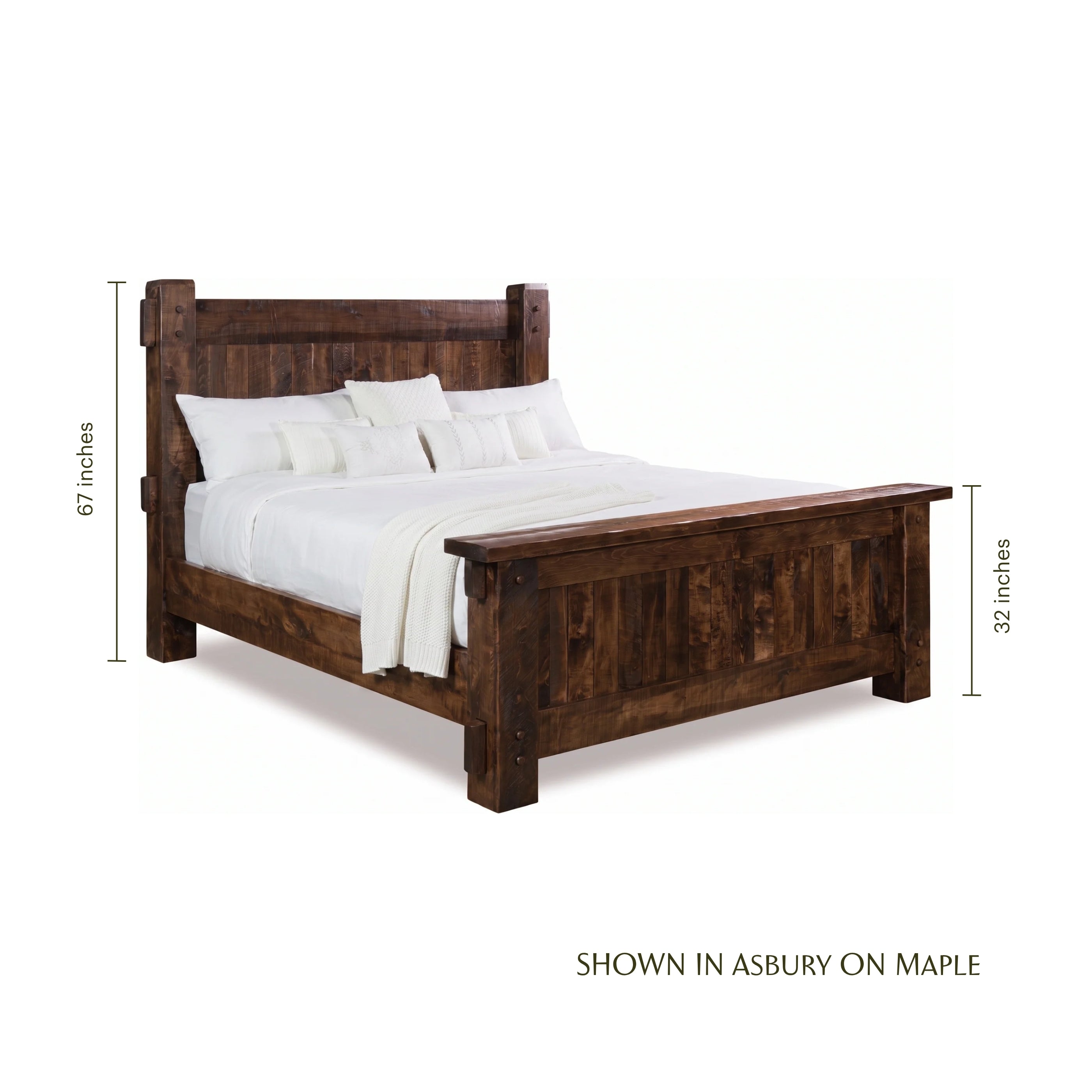 Mountain Roughsawn Panel Bed
