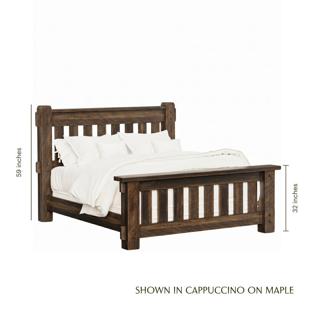 Mountain Roughsawn Slat Bed