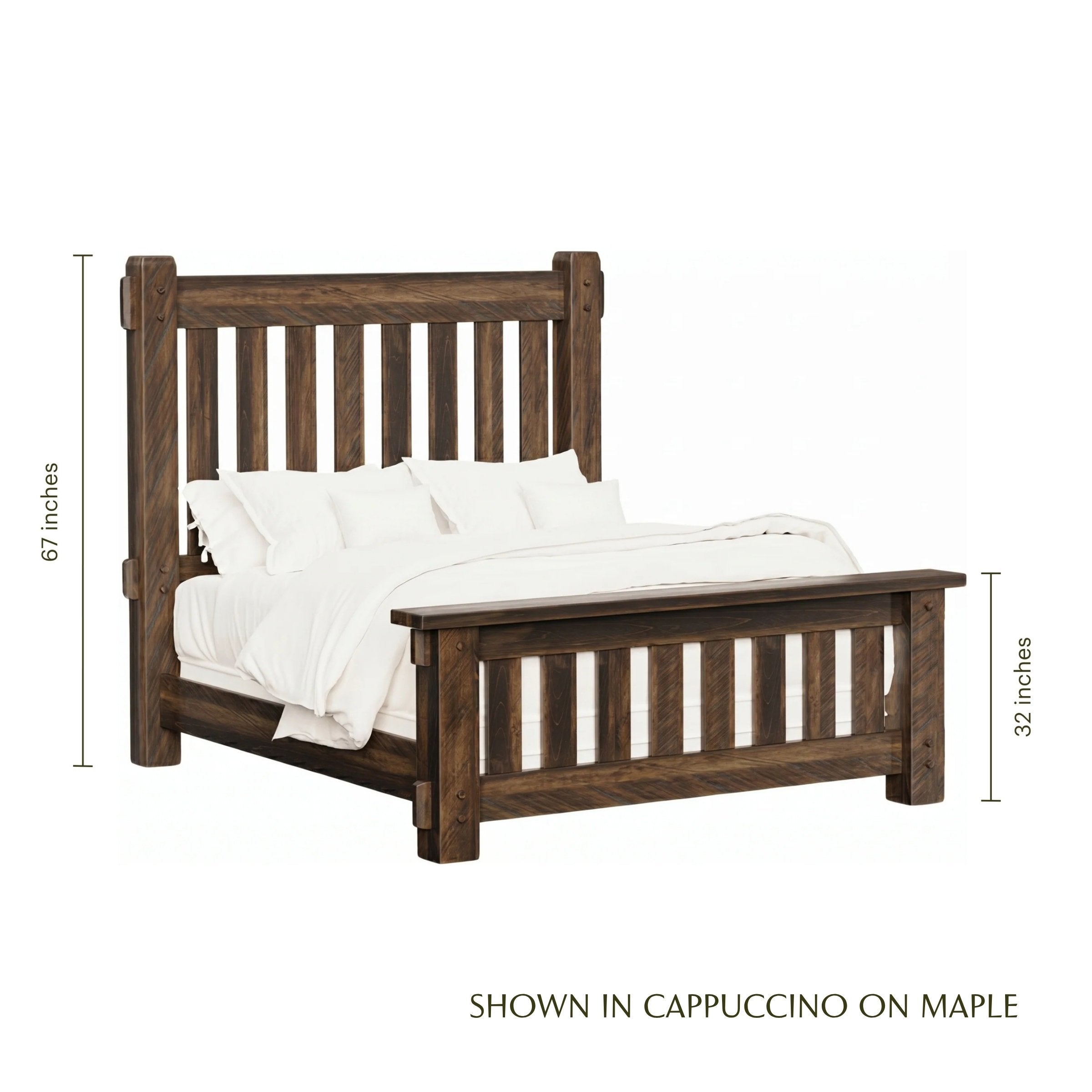Mountain Roughsawn Slat Bed