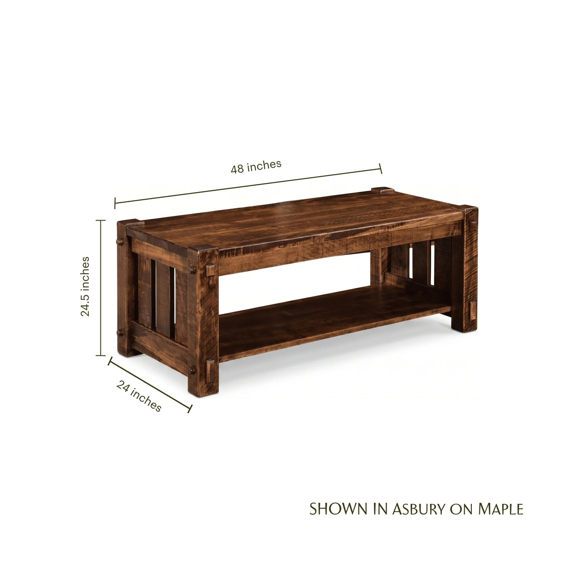 Mountain Roughsawn Wood Coffee Table