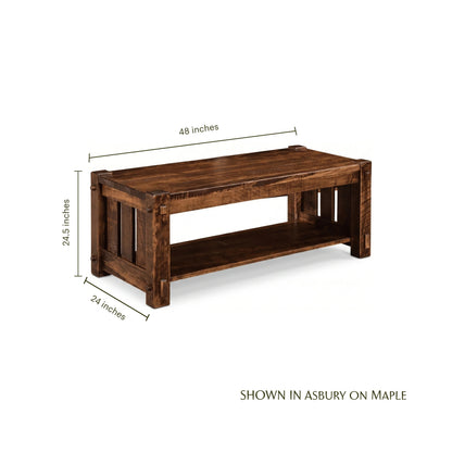 Mountain Roughsawn Wood Coffee Table