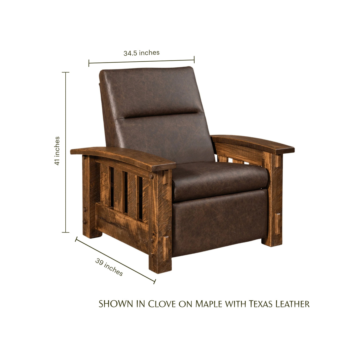 Mountain Roughsawn Wood Recliner