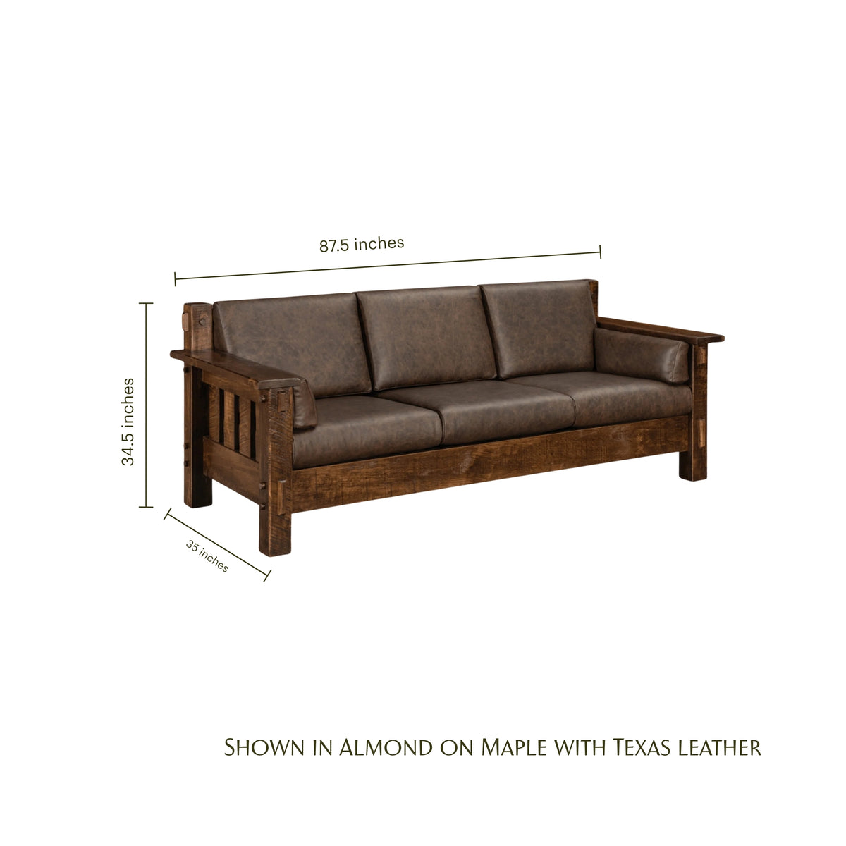 Mountain Roughsawn Wood Sofa