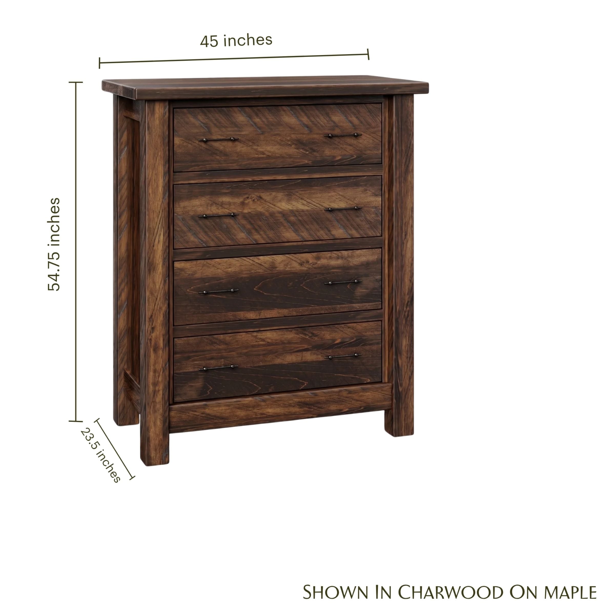 Mountain Roughsawn 4-Drawer Chest