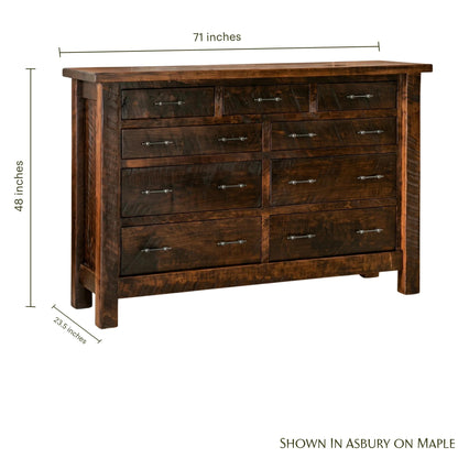 Mountain Roughsawn 9-Drawer Dresser