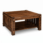 Mountain Roughsawn Square Wood Coffee Table