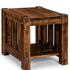 Mountain Roughsawn Wood End Table