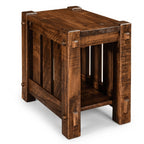 Mountain Roughsawn Wood End Table