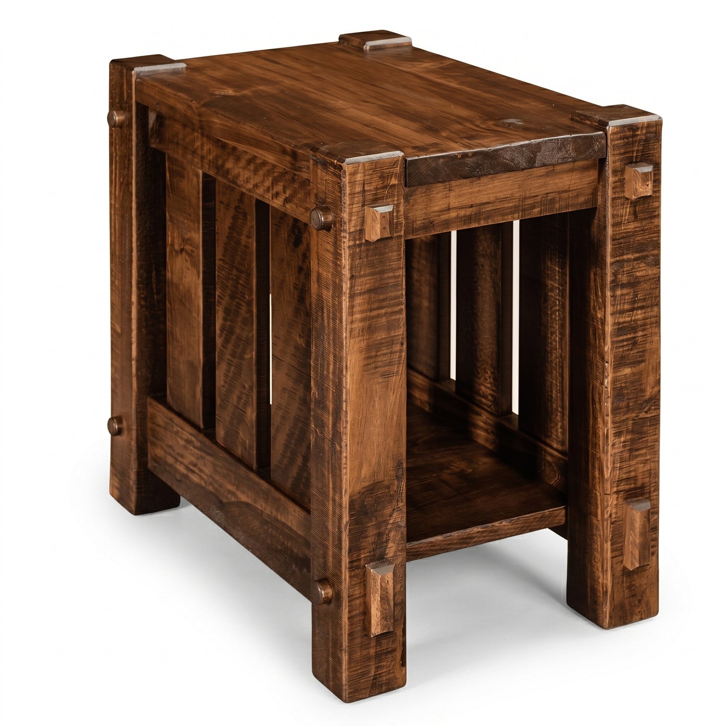 Mountain Roughsawn Wood End Table