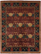 Oak Park Brick Hand Knotted Rug