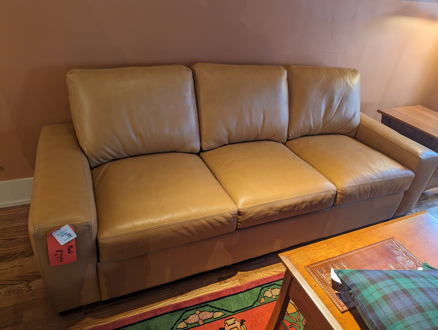 Clearance Max sofa in Denver Fawn Leather