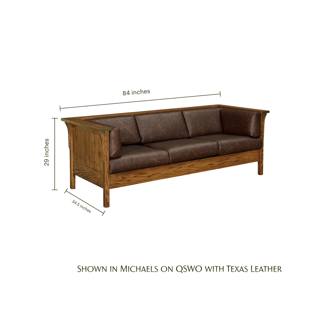 Prairie Mission Panel Settle Sofa