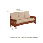 Prairie Mission Wood Arm Sofa