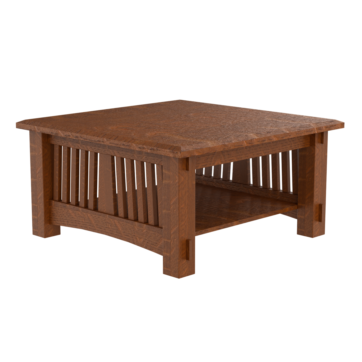 Craftsman Slat Square Coffee Table