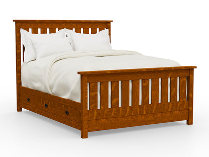 Claremont Mission Bed with Storage Options