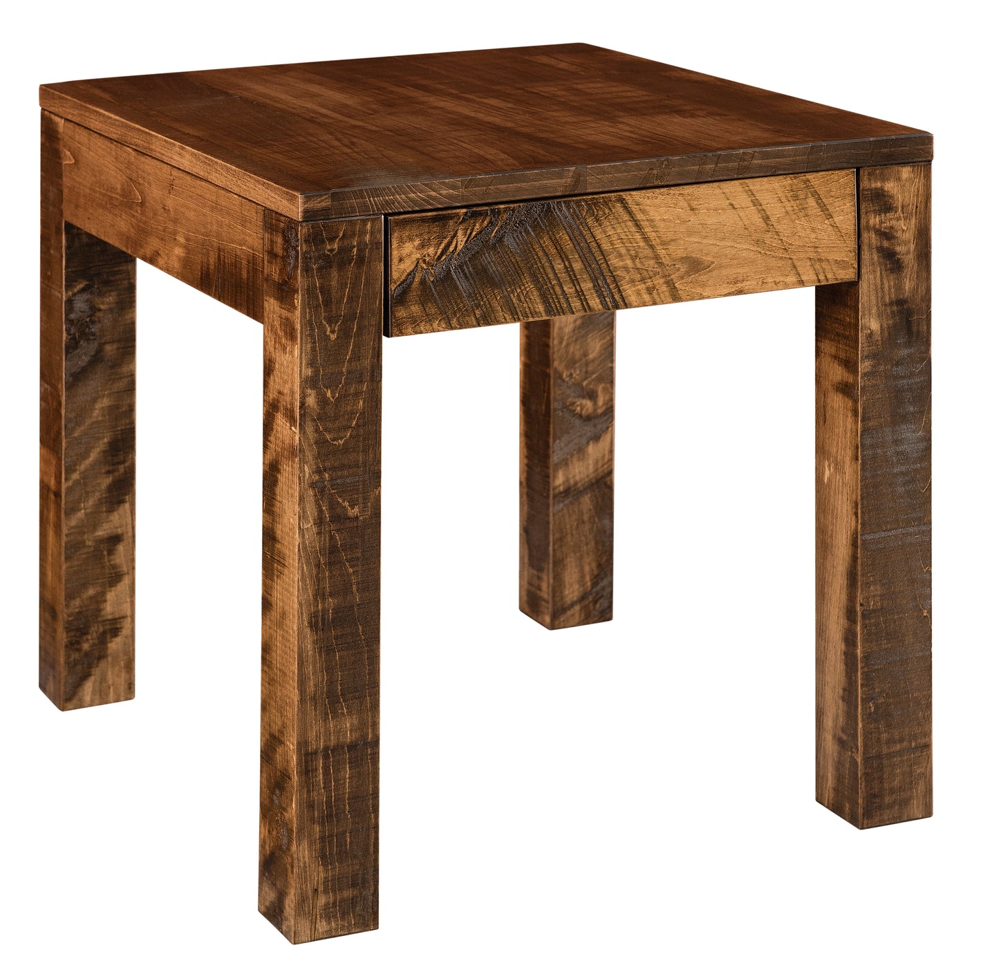 Rockington Roughsawn End Table with Drawer