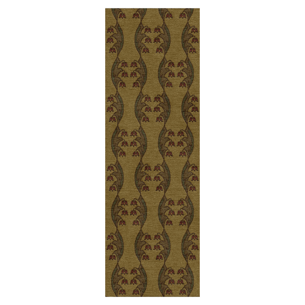 Craftsman Tulip Stickley  Wool Rug
