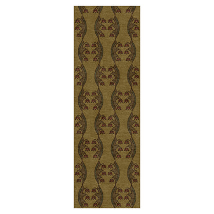 Craftsman Tulip Stickley  Wool Rug