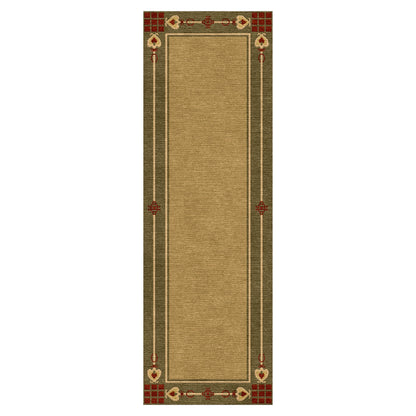 Highland Park Stickley  Wool Rug- Green