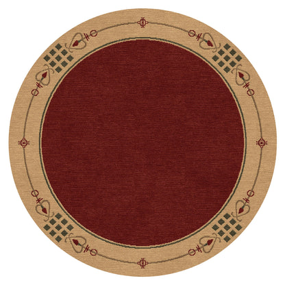 Highland Park Stickley  Wool Rug- Red
