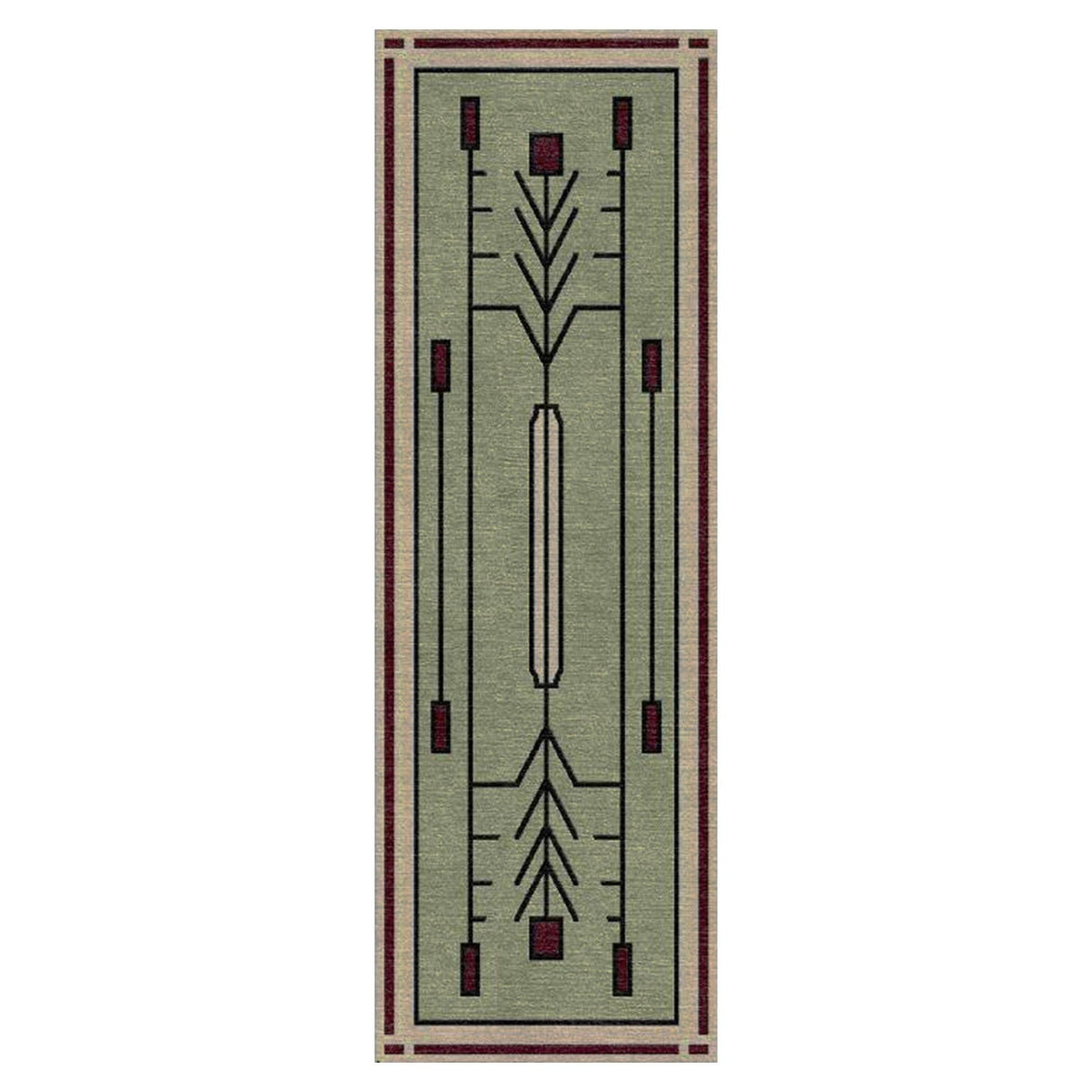 Stickley Bbe Rug Prairie Green Stickley Rug RU-1240 – Modern Bungalow Furniture and Design