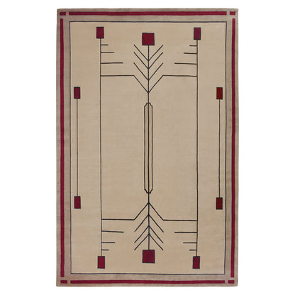 Prairie Sand Stickley  Wool Rug