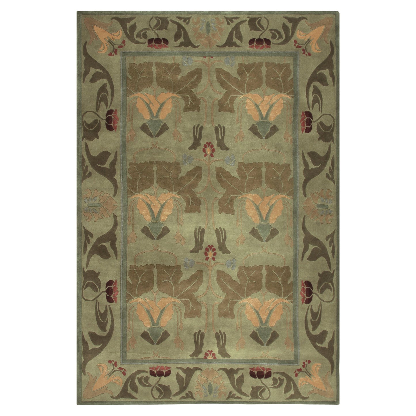 Morris Lily Stickley  Wool Rug