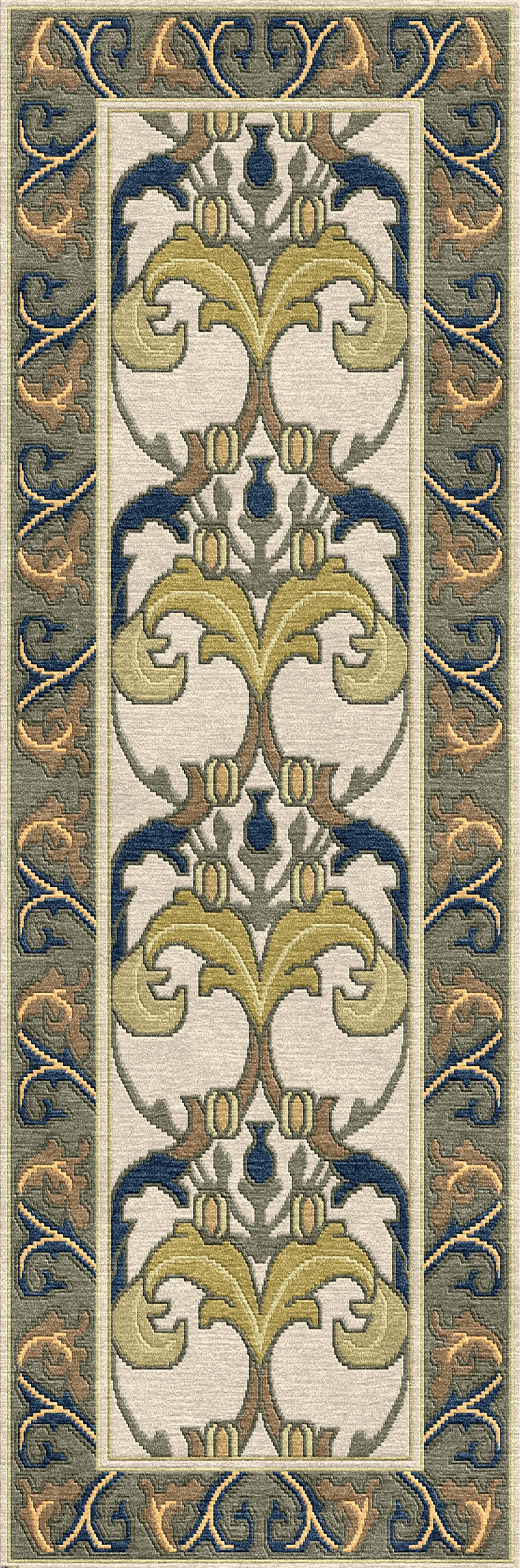 Voysey Botanical Stickley  Wool Rug