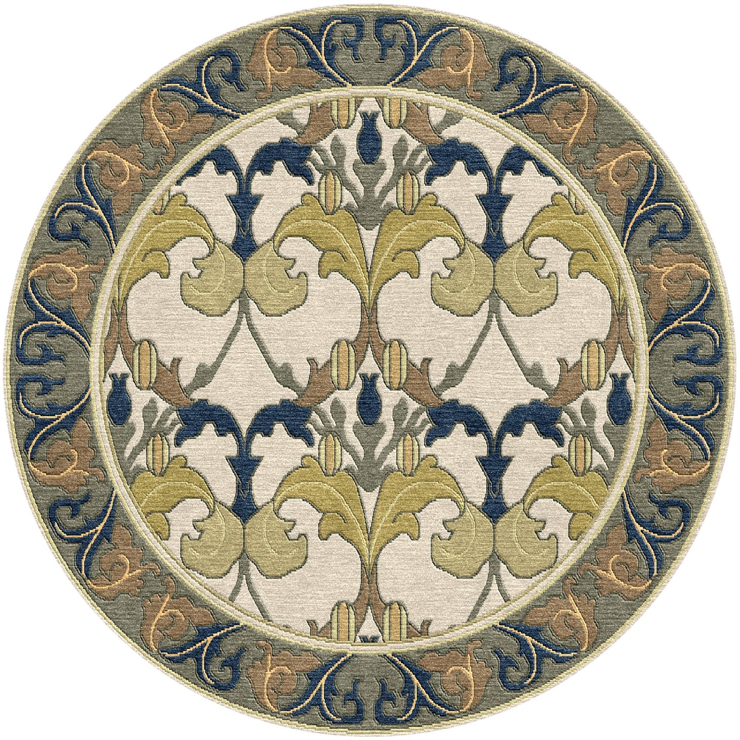 Voysey Botanical Stickley  Wool Rug