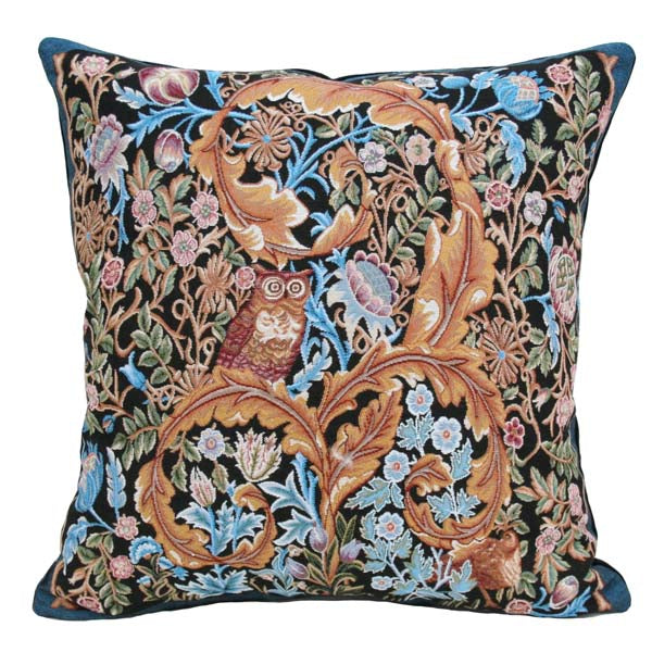 William Morris Owl and Pigeon Pillow