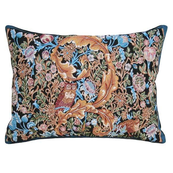 William Morris Owl and Pigeon Lumbar Pillow