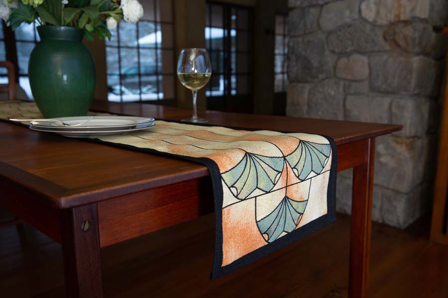 Ginkgo Window Table Runner