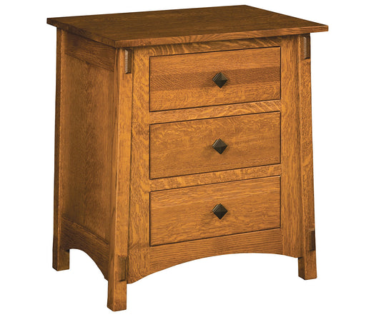 McCoy 3 Drawer Nightstand, Extra Wide