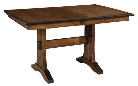 Express Ship Sadie Trestle Table With Leaves