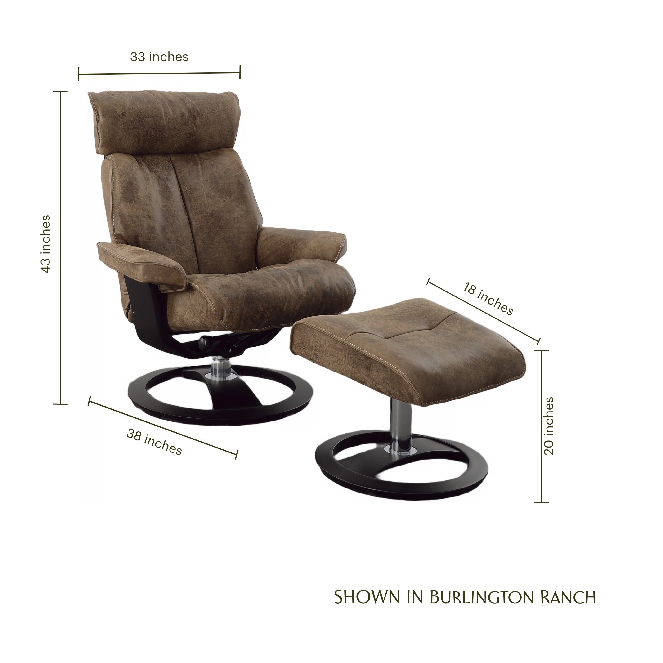 Santa Monica Chair with Ottoman