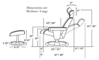 Santa Monica Chair with Ottoman