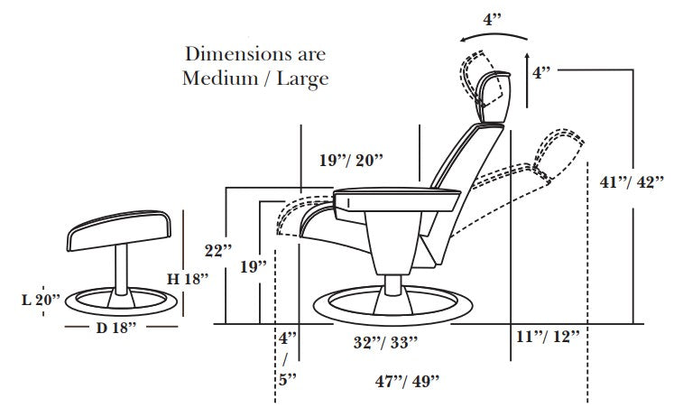 Santa Monica Chair with Ottoman