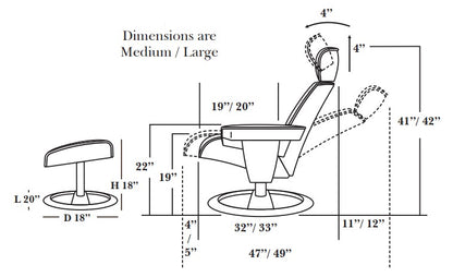 Santa Monica Chair with Ottoman