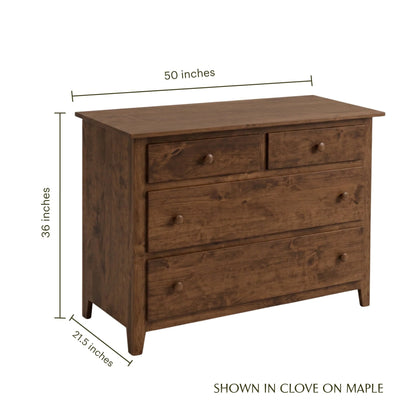 Shaker 4-Drawer Dresser